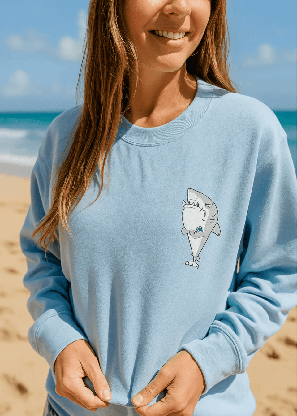 Shark Attack Volleyball Crewneck